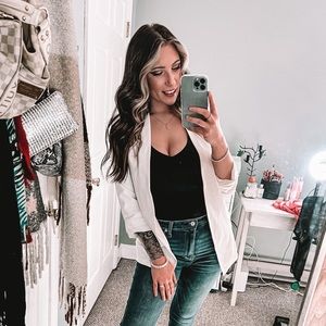 Pink Lily White Blazer size medium